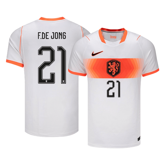 F.DE JONG #21 Mens Netherlands World Cup Away Jersey 2026
