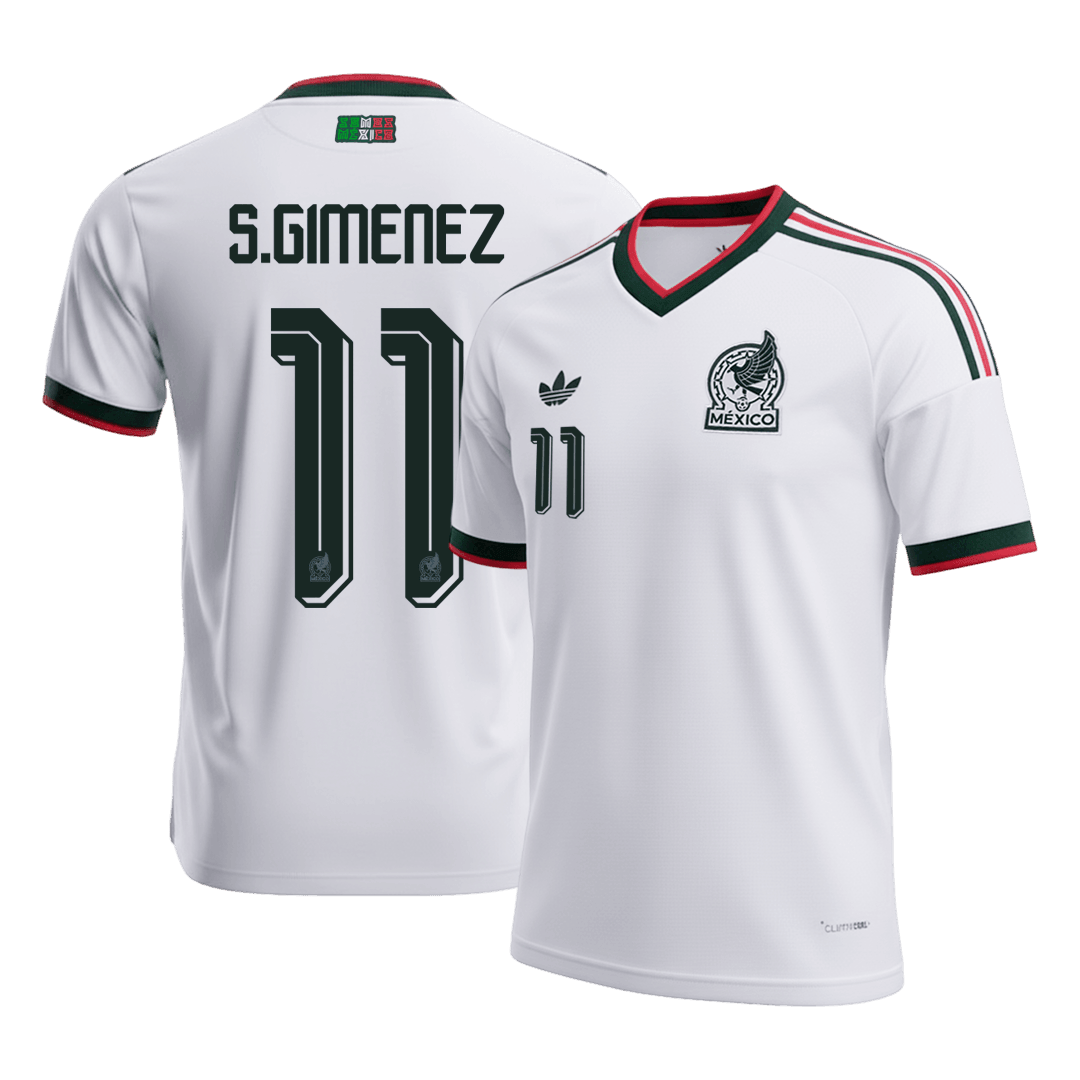 S.GIMENEZ #11 Mens Mexico World Cup Away Jersey 2026