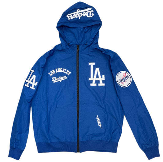 Pro Standard Los Angeles Dodgers Hybrid Woven Fz Jacket-Royal