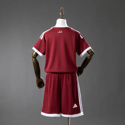 Kids Qatar Home Jersey 2026 World Cup Football Kit Soccer Shirt