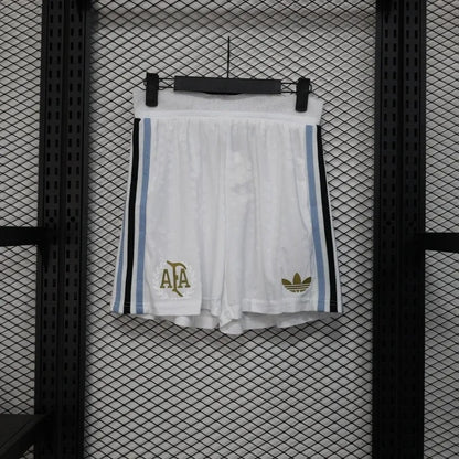 Player Version Argentina Shorts 2025 White Football Kit Soccer Shorts