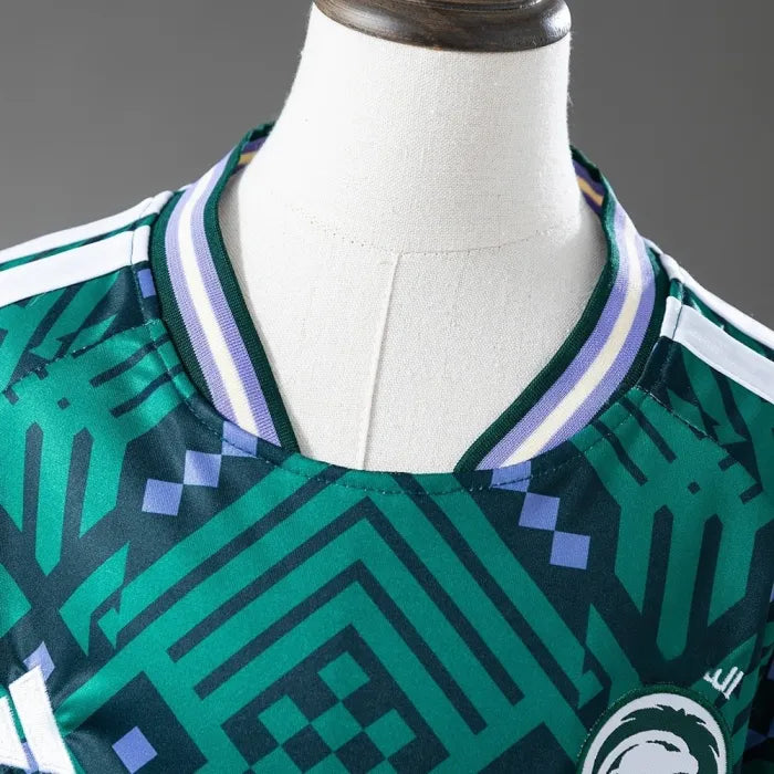Kids Saudi Arabia Home Jersey 2026 World Cup Football Kit Soccer Shirt