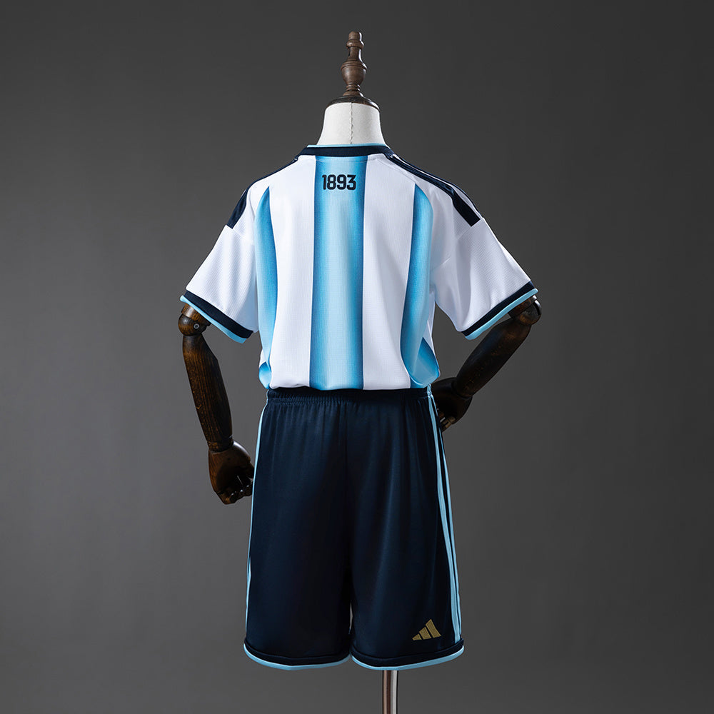 Kids Argentina Home Jersey 2026 World Cup Football Kit Soccer Shirt