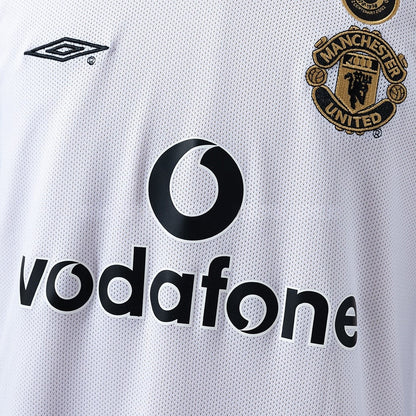 Manchester United Jersey 2001-02 Double-sided Retro Football Kit Long Sleeves