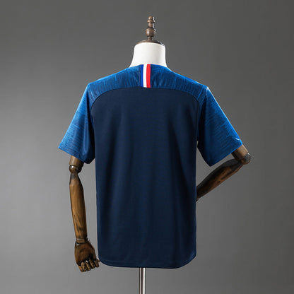 France Home Jersey 2018 World Cup Retro Football Kit Soccer Jersey