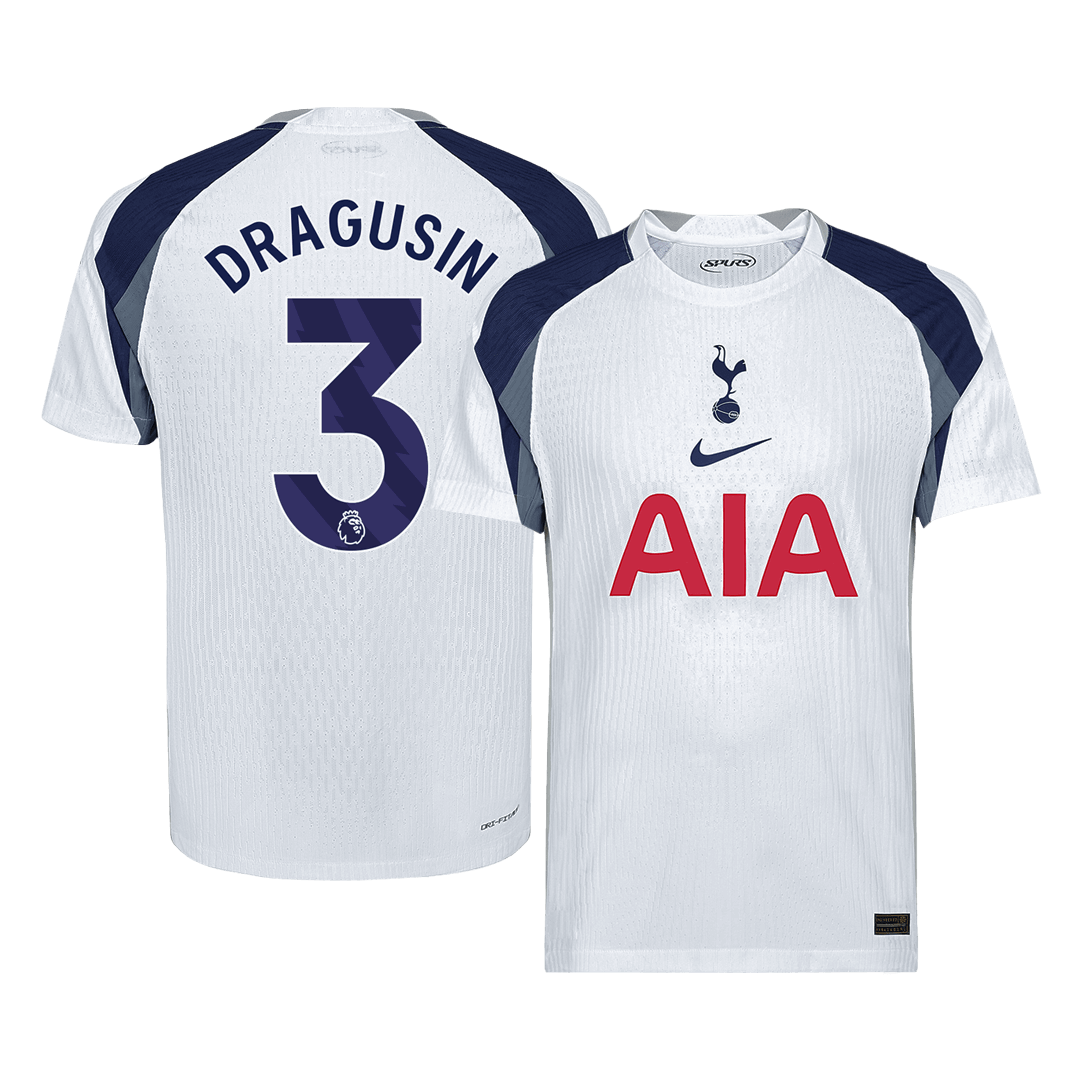 DRAGUSIN #3 Mens Tottenham Hotspur Home Jersey 2025/26 - Player Version (Slim Fit)