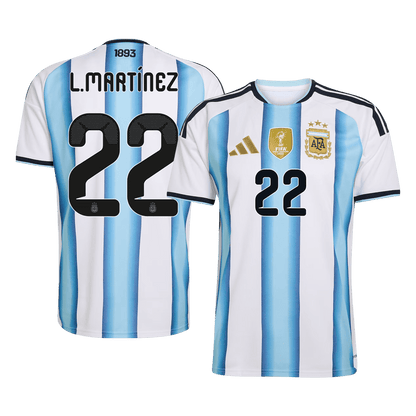L.MARTÍNEZ #22 Mens Argentina World Cup Home Jersey 2026 [PREMIUM]