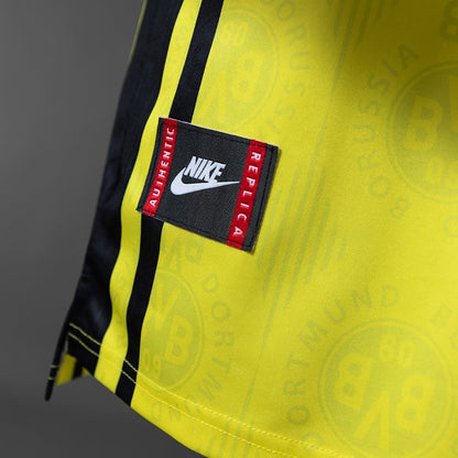 Dortmund Home Jersey 1996-97 Retro Football Kit Long Sleeves