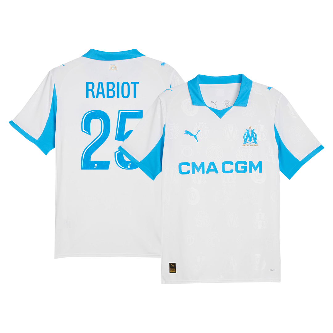 RABIOT #25 Mens Marseille Home Jersey 2025/26