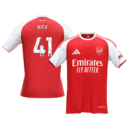 RICE #41 Mens Arsenal Home Jersey 2025/26 [PREMIUM]