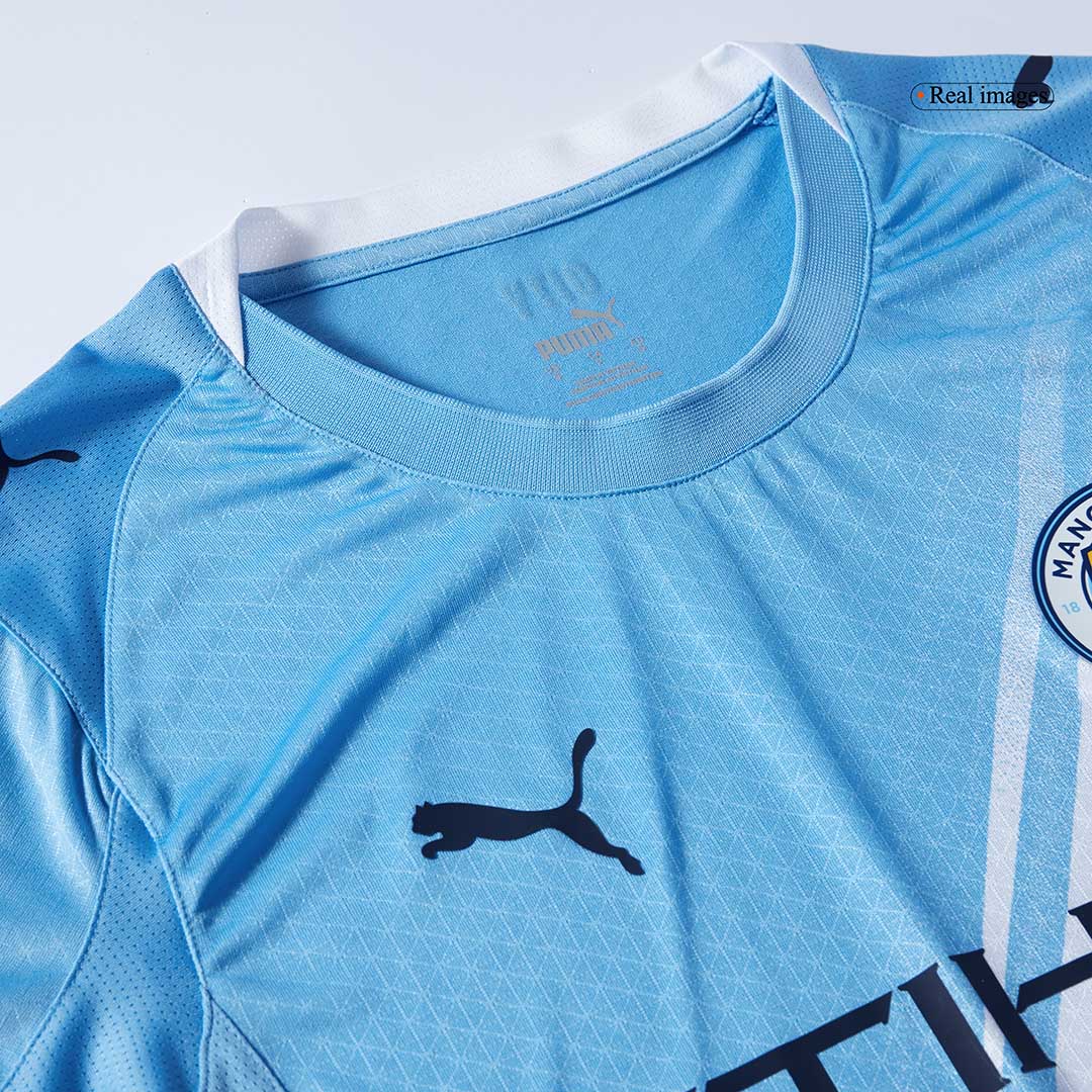 Mens Manchester City Home Jersey 2025/26 - Player Version (Slim Fit)