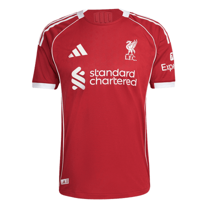 M.SALAH #11 Mens Liverpool Home Jersey 2025/26 - Player Version (Slim Fit)