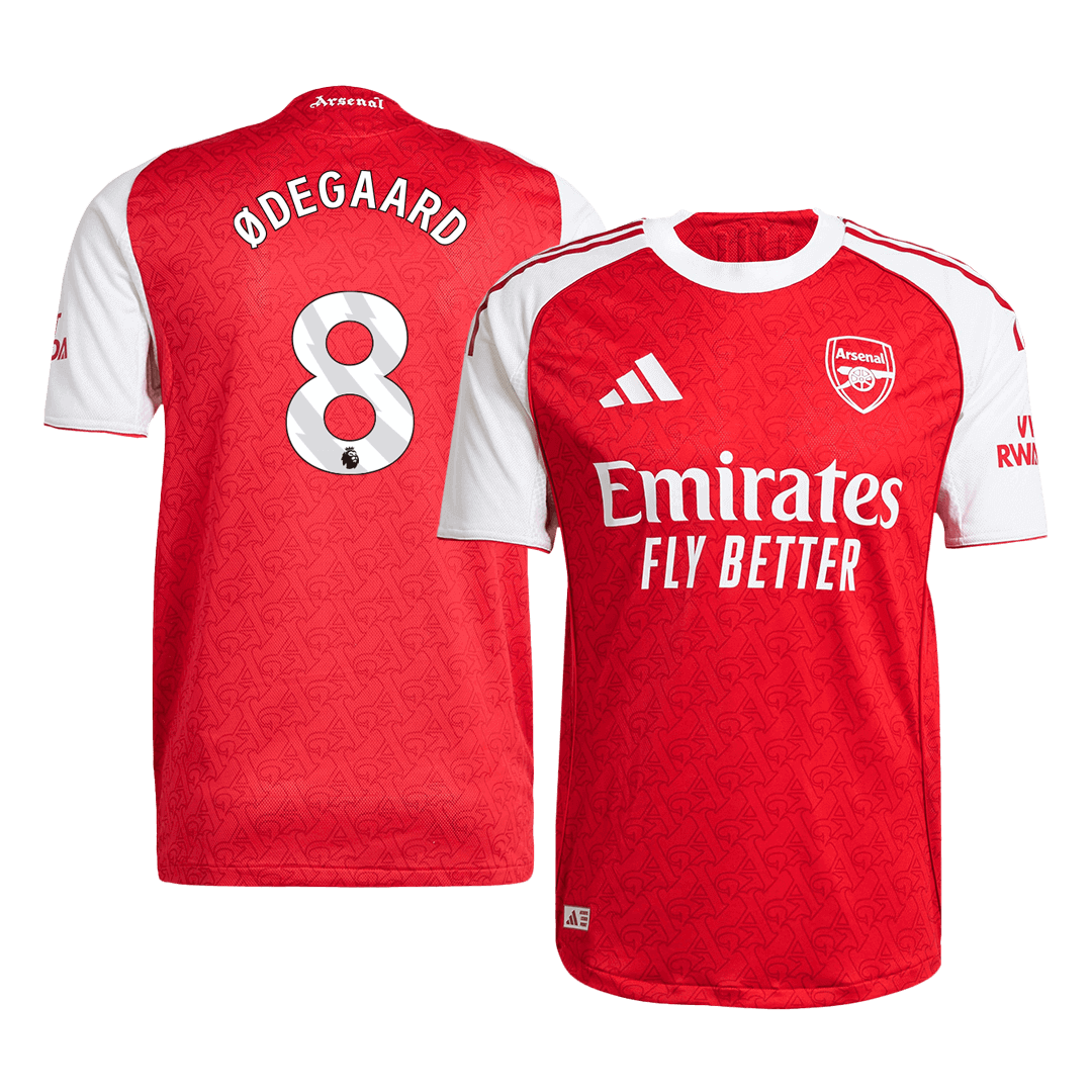 ØDEGAARD #8 Mens Arsenal Home Jersey 2025/26 - Player Version (Slim Fit)