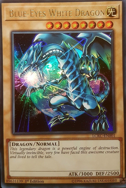 Blue-Eyes White Dragon (Version 3) [LCKC-EN001] Ultra Rare