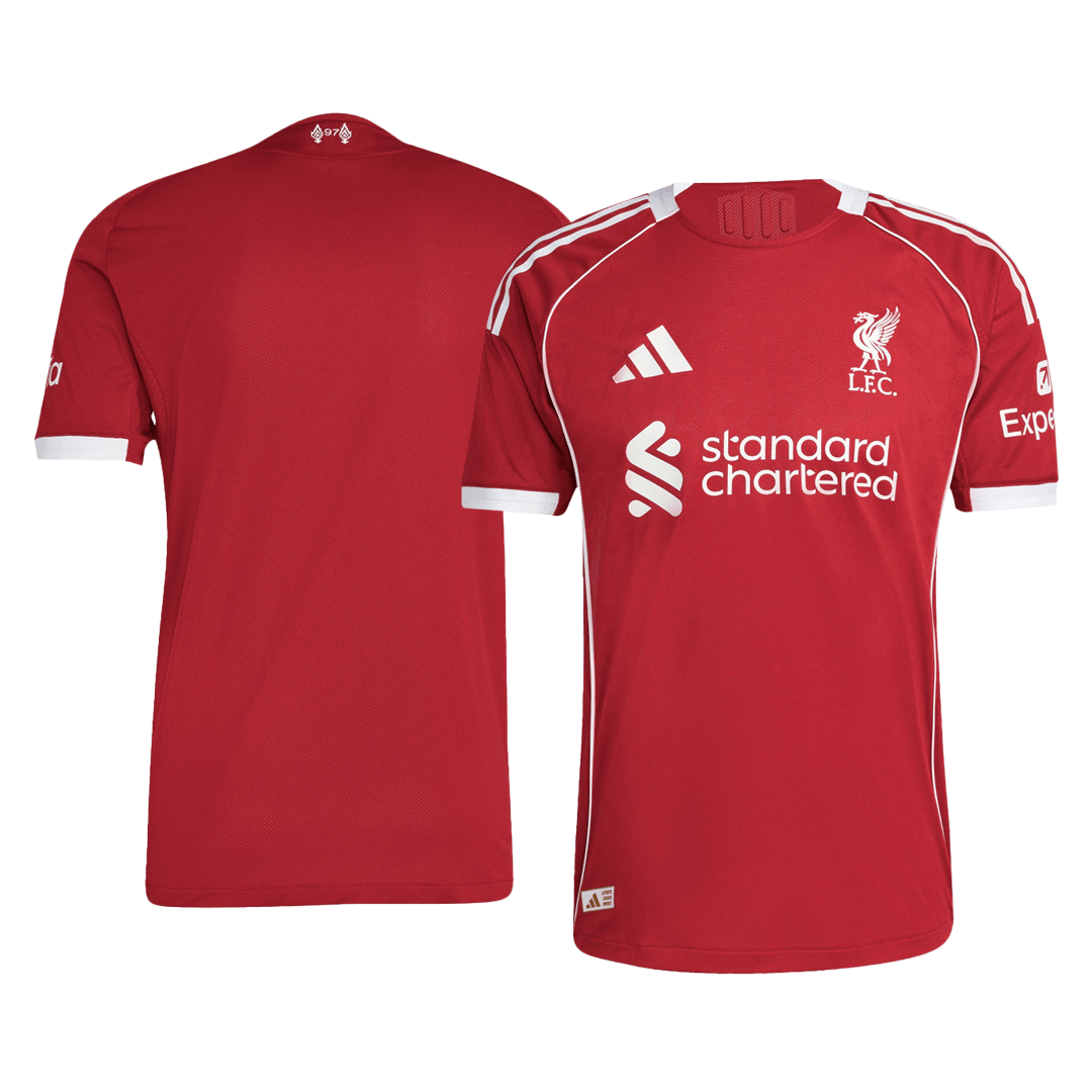 Mens Liverpool Home Jersey 2025/26 - Player Version (Slim Fit)