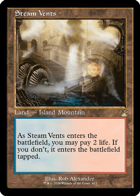 Steam Vents (Retro Frame) - Ravnica Remastered (RVR)