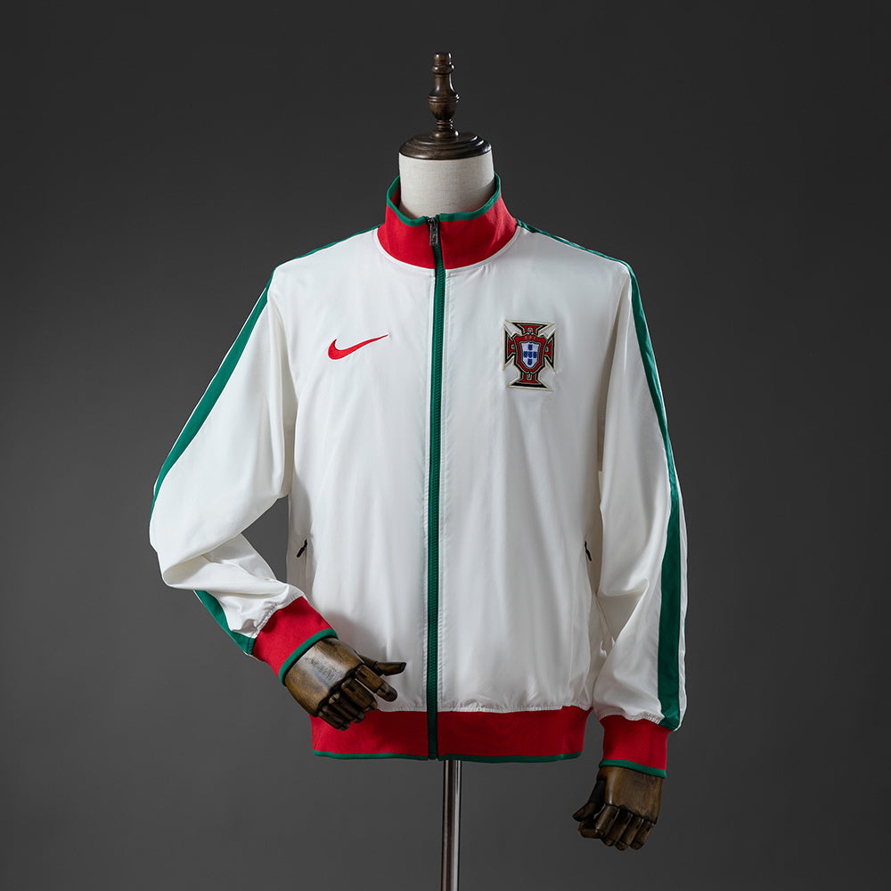 Portugal Windbreaker 2010 White Football Soccer Jacket