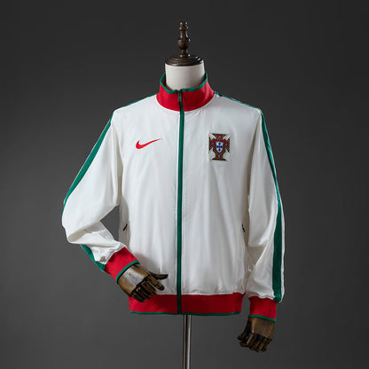 Portugal Windbreaker 2010 White Football Soccer Jacket