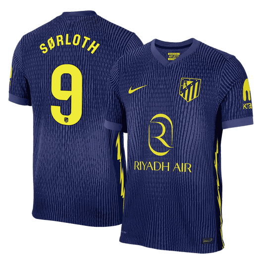 SØRLOTH #9 Mens Atletico Madrid Away Jersey 2025/26 - Player Version (Slim Fit)