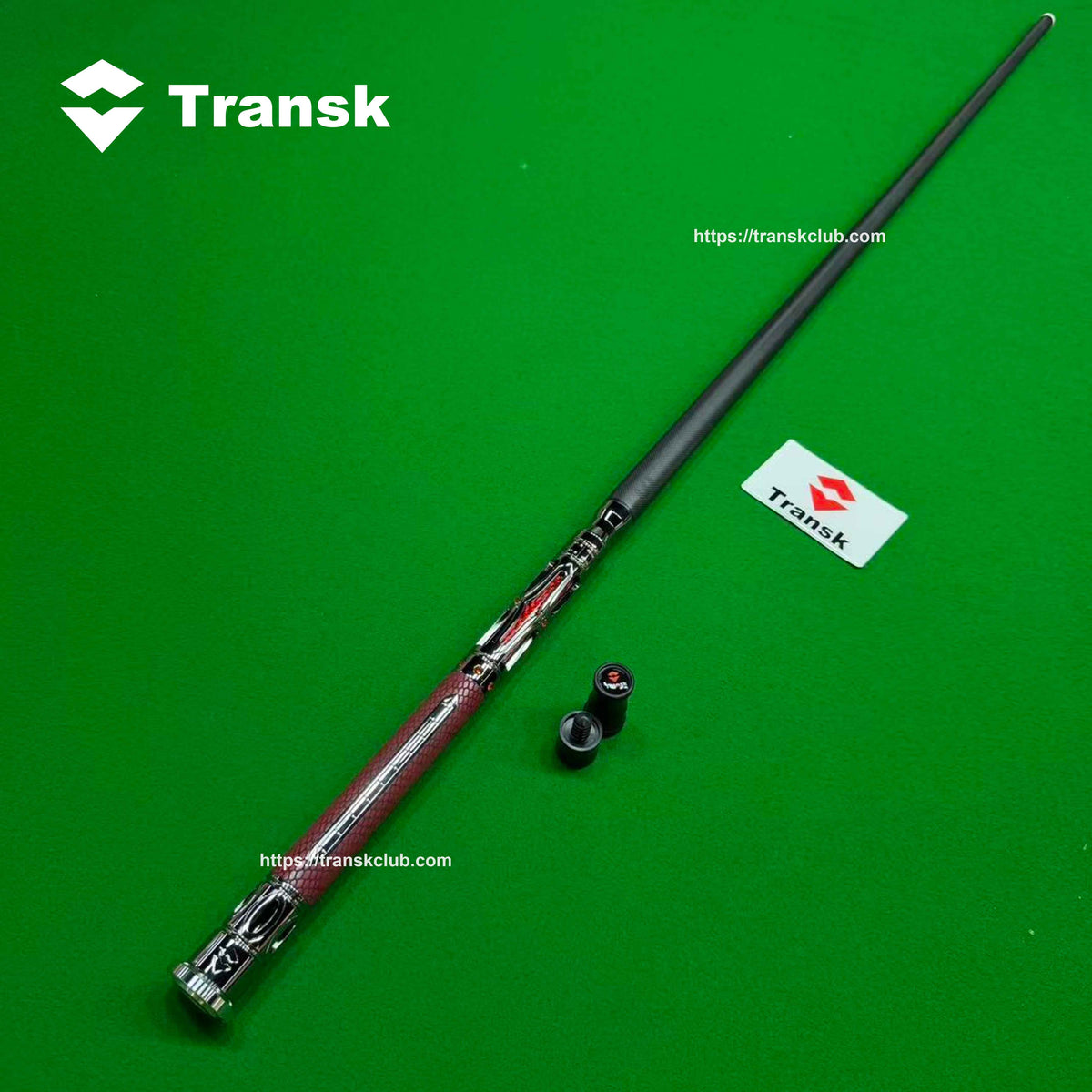 Transk Metal Dragon Slayer Jump Cue - Carbon Fiber Shaft with Sheepskin Grip-13mm tip