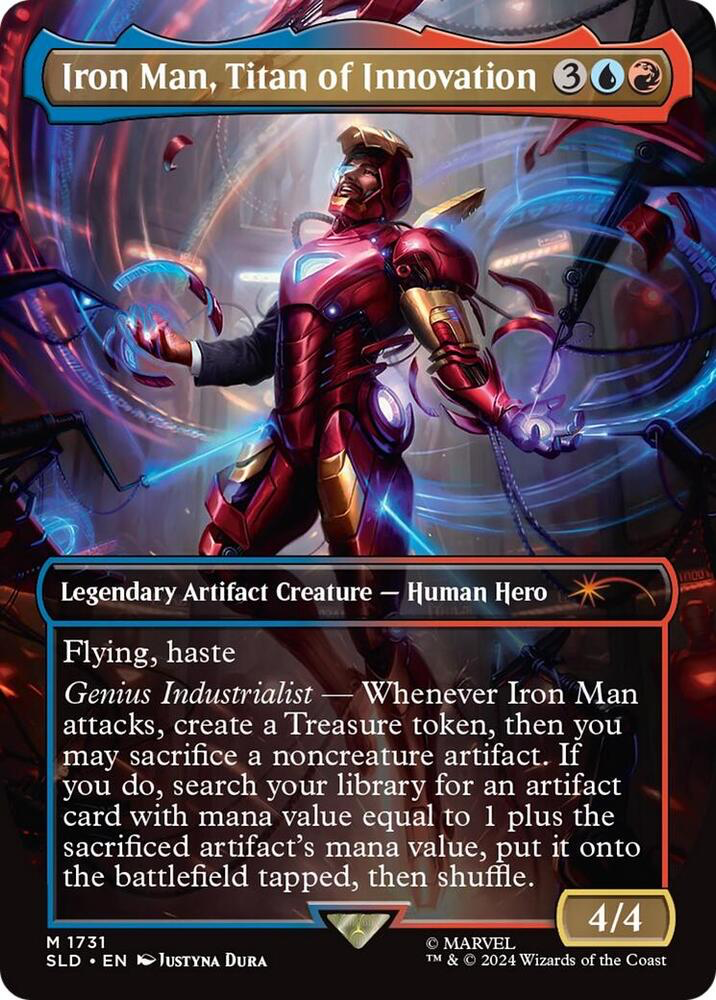 Iron Man, Titan of Innovation (Rainbow Foil) - Secret Lair Drop Series (SLD)