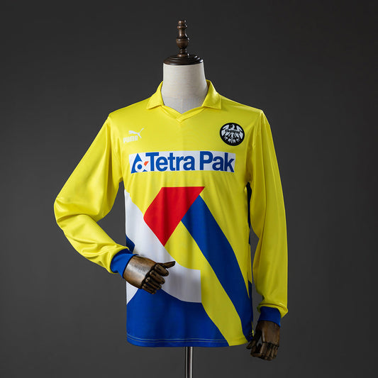 Frankfurt Away Jersey 1993-95 Retro Long Sleeves Football Kit Soccer Shirt