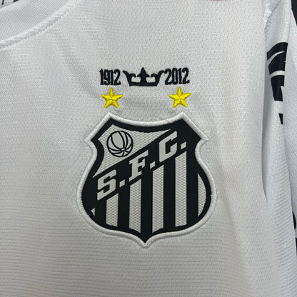 Retro Santos Jersey 12/13 Home Long Sleeves Football Kit Soccer Shirt