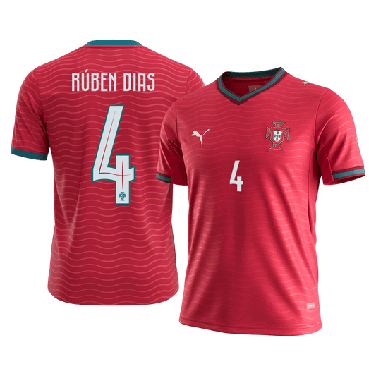 RÚBEN DIAS #4 Mens Portugal World Cup Home Jersey 2026