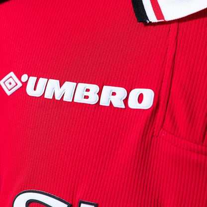 Manchester United Jersey1998-99 Home Retro Football Kit Long Sleeves