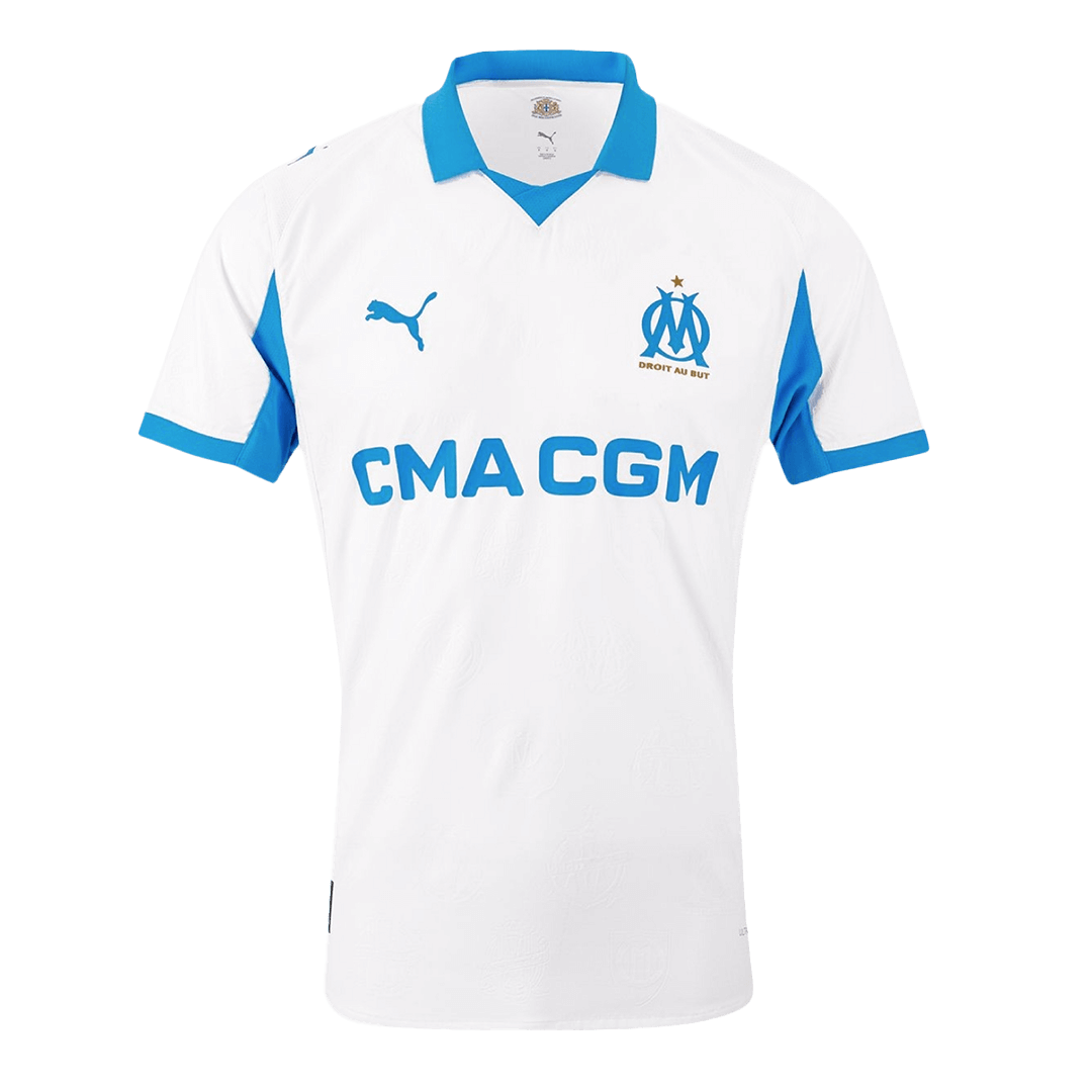 Mens Marseille Home Jersey 2025/26 - Player Version (Slim Fit)