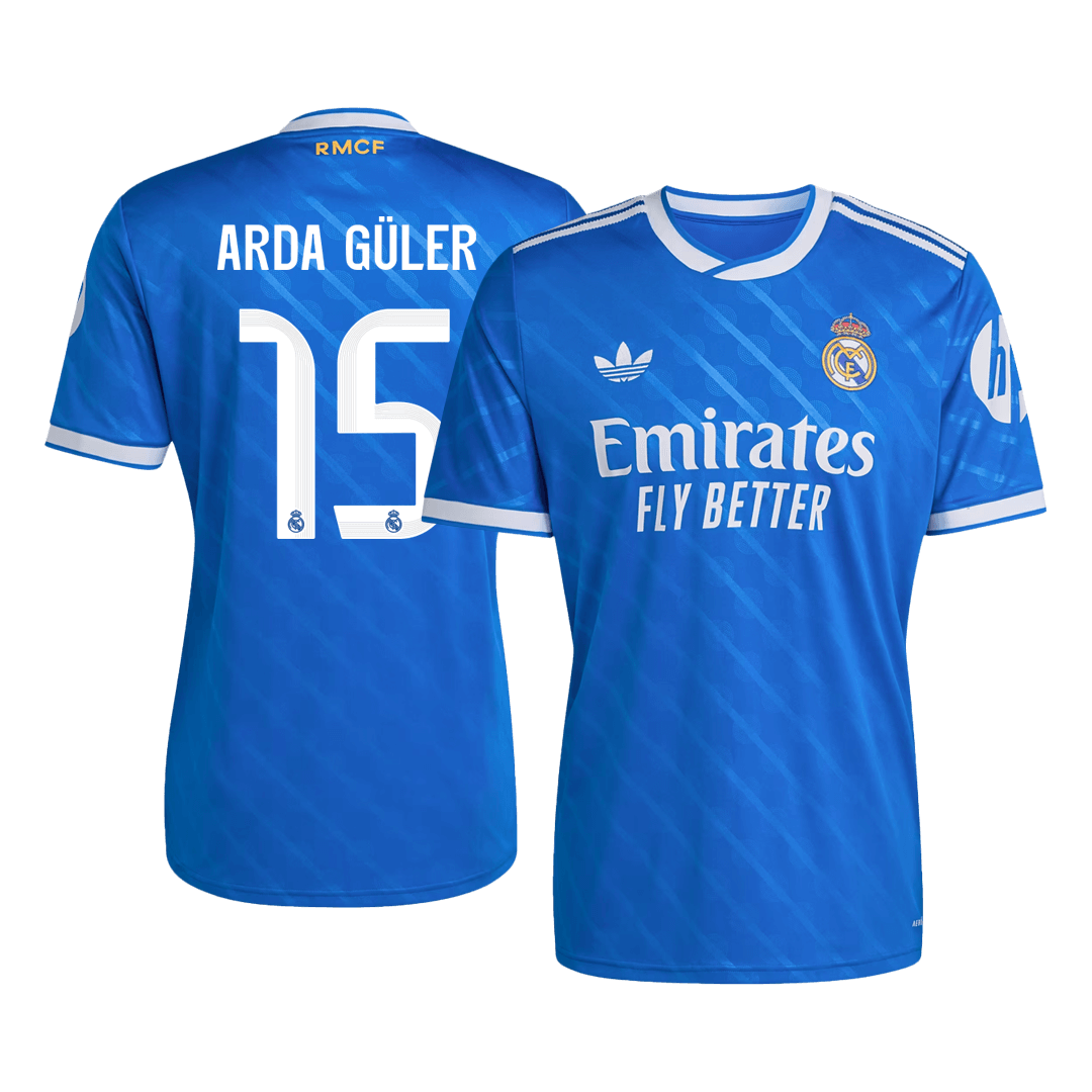 ARDA GÜLER #15 Mens Real Madrid Third Jersey 2025/26