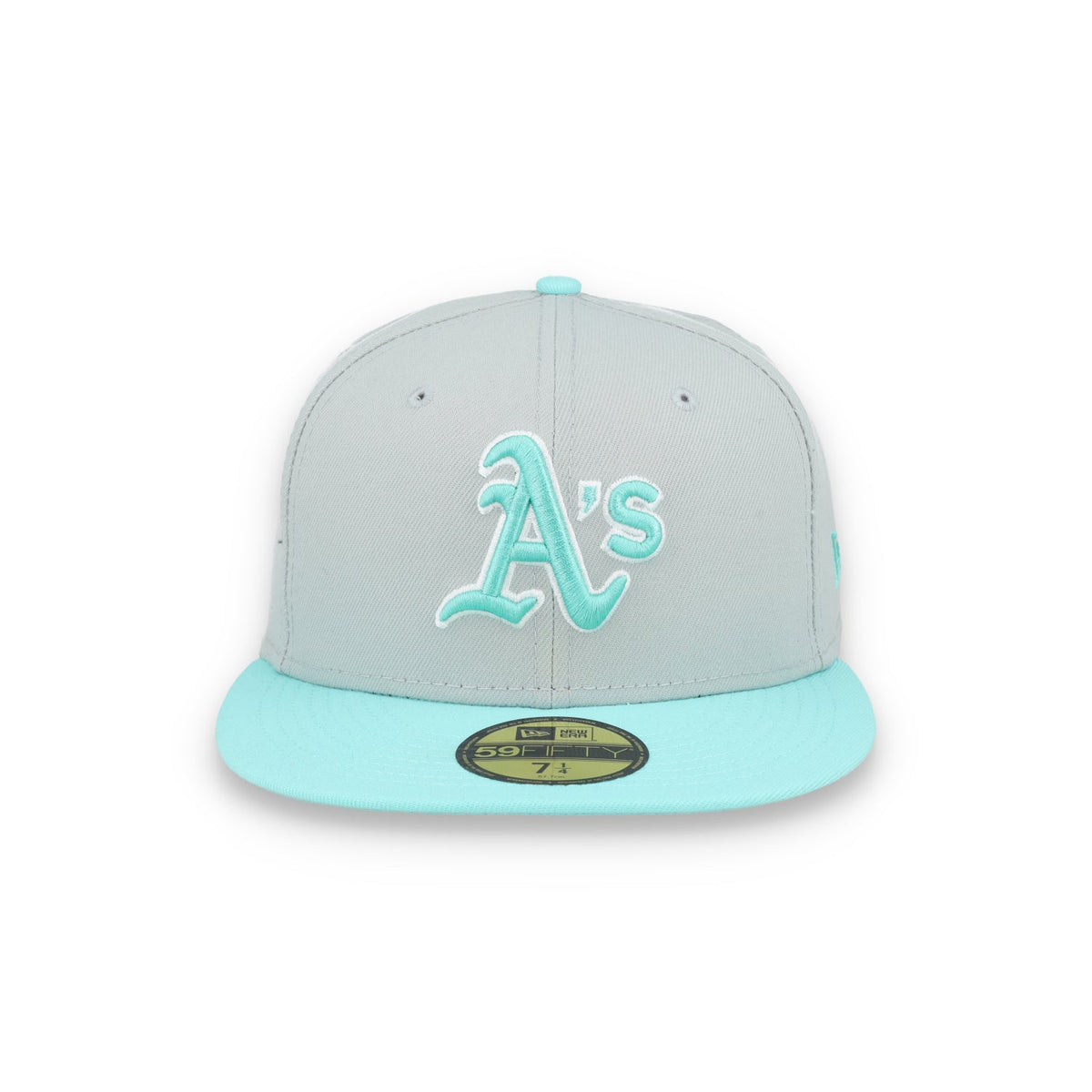 New Era Oakland Athletics 2-Tone Color Pack 59FIFTY Fitted Hat-Gray/Turquoise
