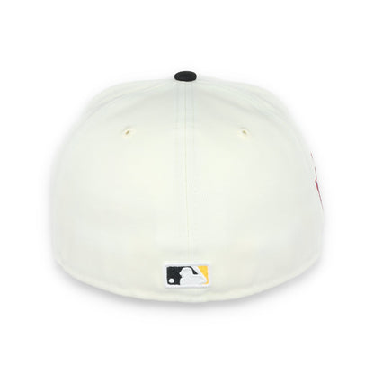 New Era Pittsburg Pirates Throwback 1971 World Series Patch 59FIFTY Fitted Ivory Hat