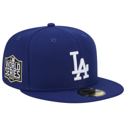 NEW ERA Los Angeles Dodgers WORLD SERIES 2020 SIDE PATCH 59FIFTY FITTED HAT-Blue