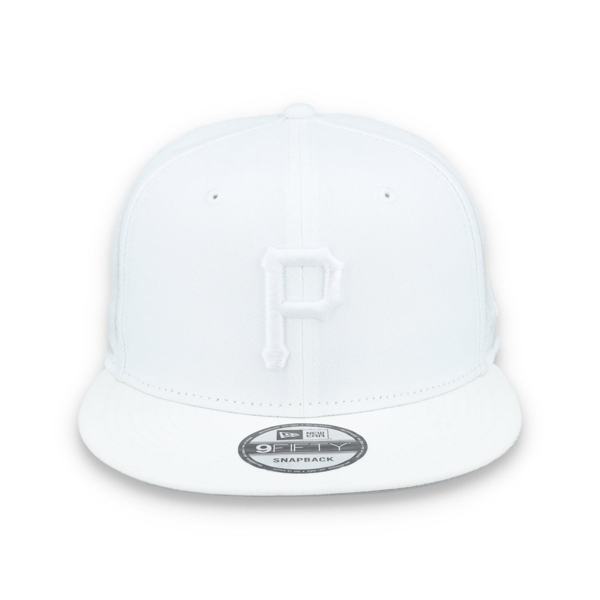 New Era Pittsburgh Pirates White on White 9FIFTY Snapback Hat-
