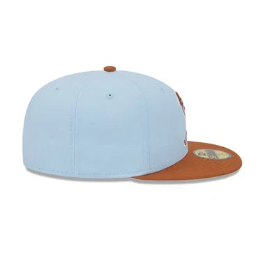 New Era St. Louis Cardinals Color Pack 59FIFTY Fitted Hat-Light Blue/Rust Orange