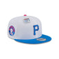 New Era Pittsburgh Pirates Cotton Candy Big League Chew Flavor Pack 9FIFTY Snapback Hat-White/Blue