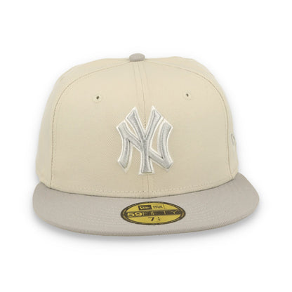 New Era New York Yankees TWO-TONE COLOR PACK 59FIFTY Fitted hat-Khaki/Grey
