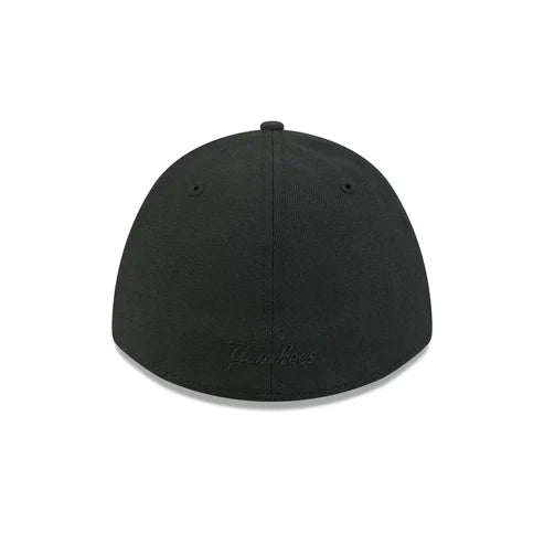 New Era New York Yankees 39THIRTY M-Crown A-Frame Stretch Fit Hat-Black/Black