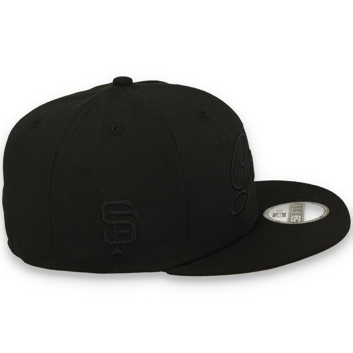 New Era San Francisco Giants Black Scripted 59FIFTY Fitted Hat