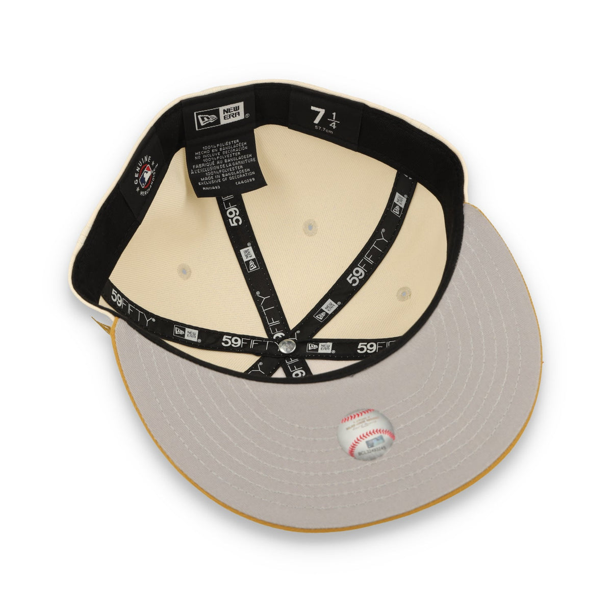 NEW ERA LOS ANGELES DODGERS 2-TONE 59FIFTY FITTED HAT-BEIGE/BRONZE