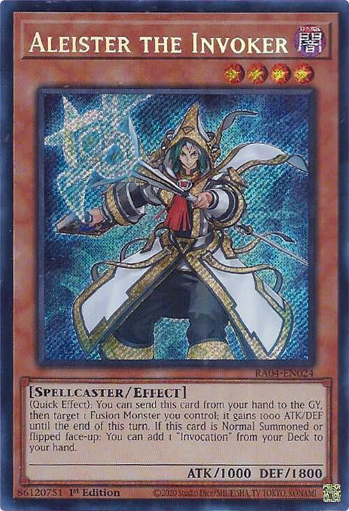 Aleister the Invoker (Alternate Art) [RA04-EN024] Secret Rare