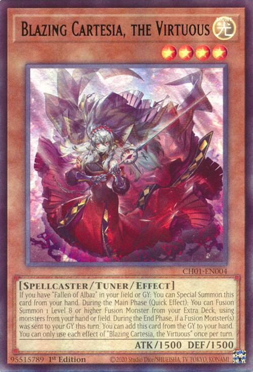Blazing Cartesia, the Virtuous [CH01-EN004] Ultra Rare