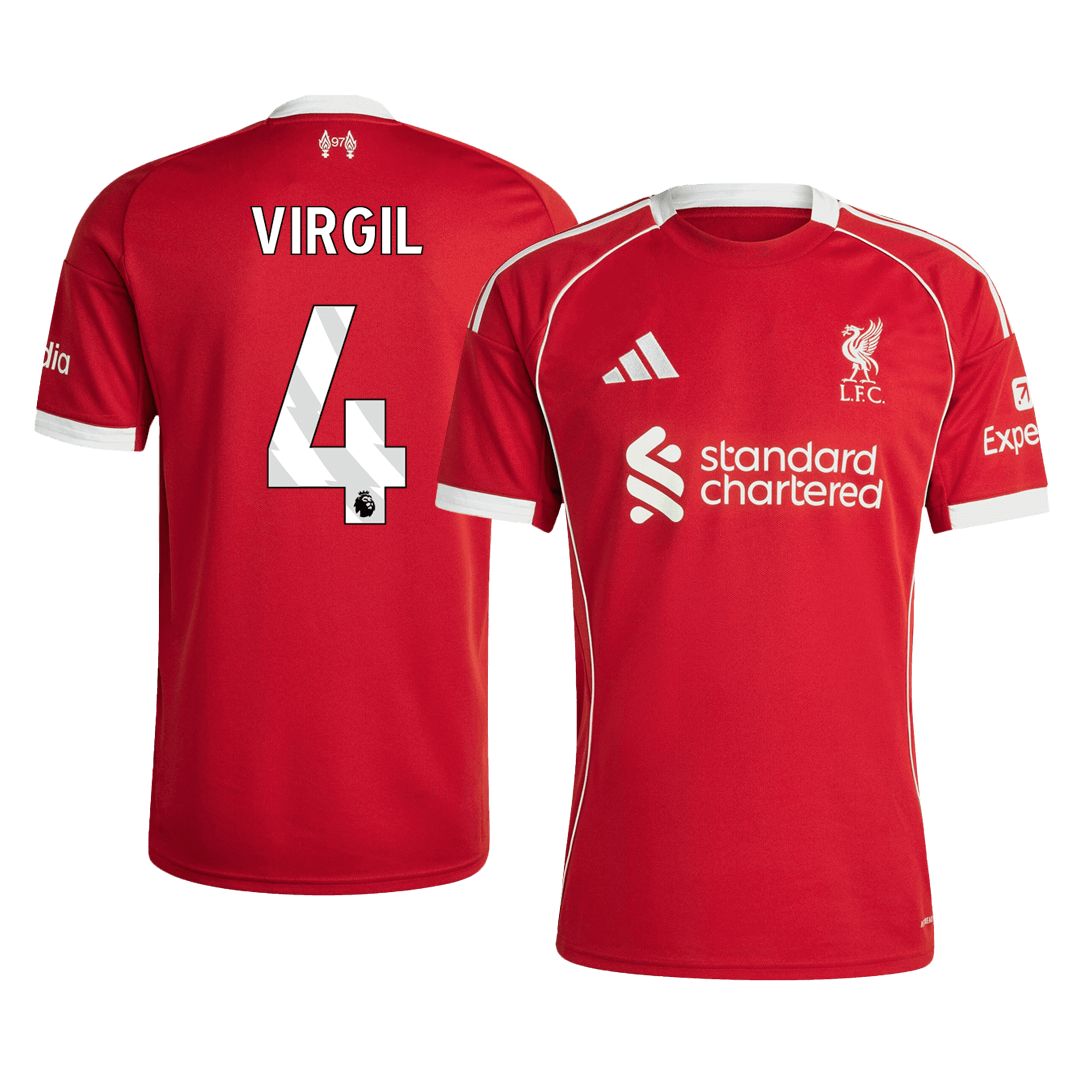 VIRGIL #4 Mens Liverpool Home Jersey 2025/26