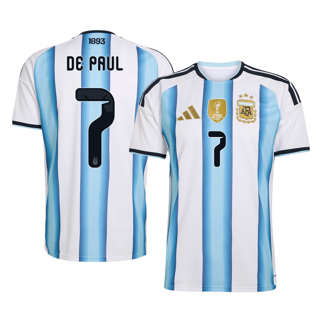 DE PAUL #7 Mens Argentina World Cup Home Jersey 2026 [PREMIUM]