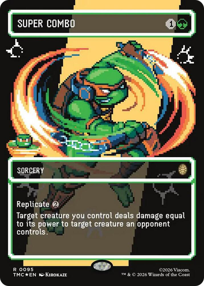 Super Combo (Borderless) (Surge Foil) - Commander: Teenage Mutant Ninja Turtles (TMC)
