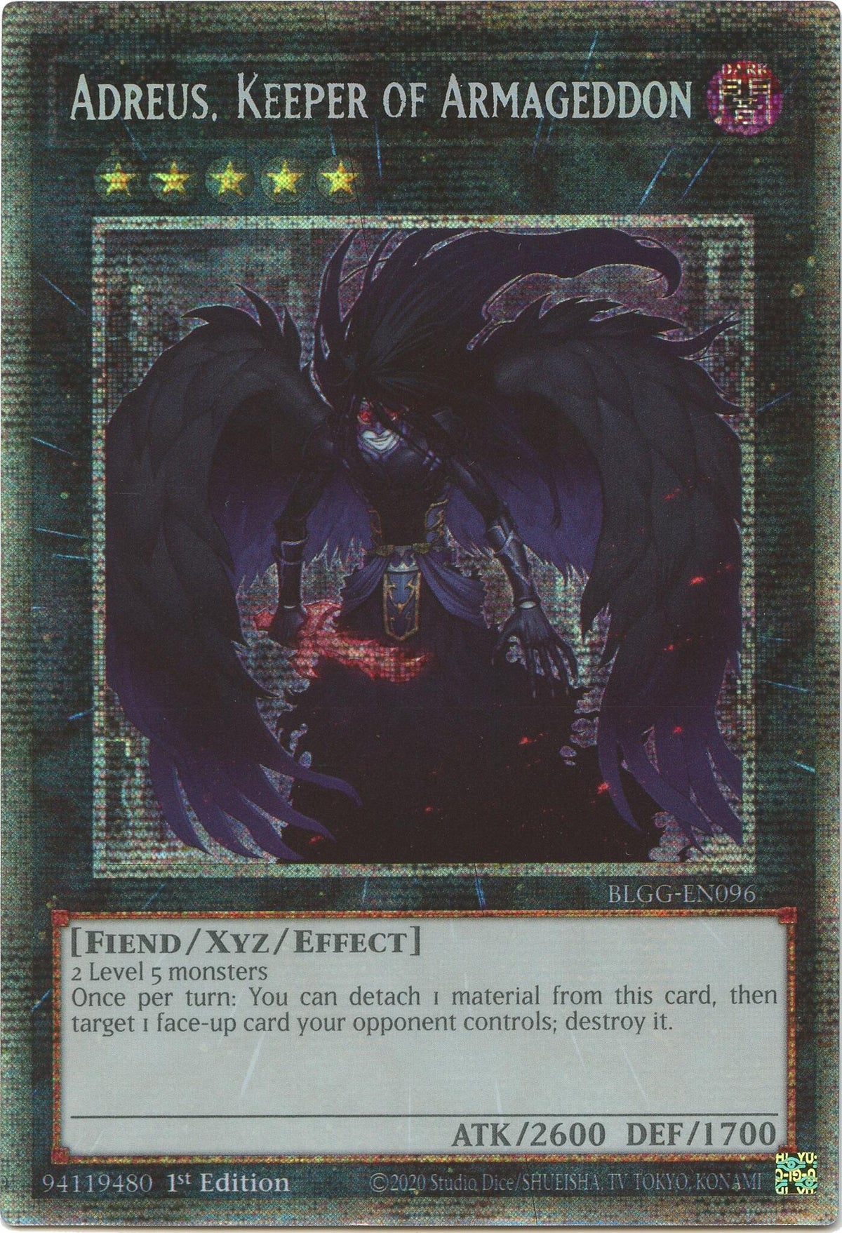 Adreus, Keeper of Armageddon (Starlight Rare) [BLGG-EN096] Starlight Rare