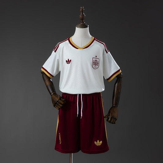Kids Spain Away Jersey 2026 World Cup Football Kit Soccer Shirt
