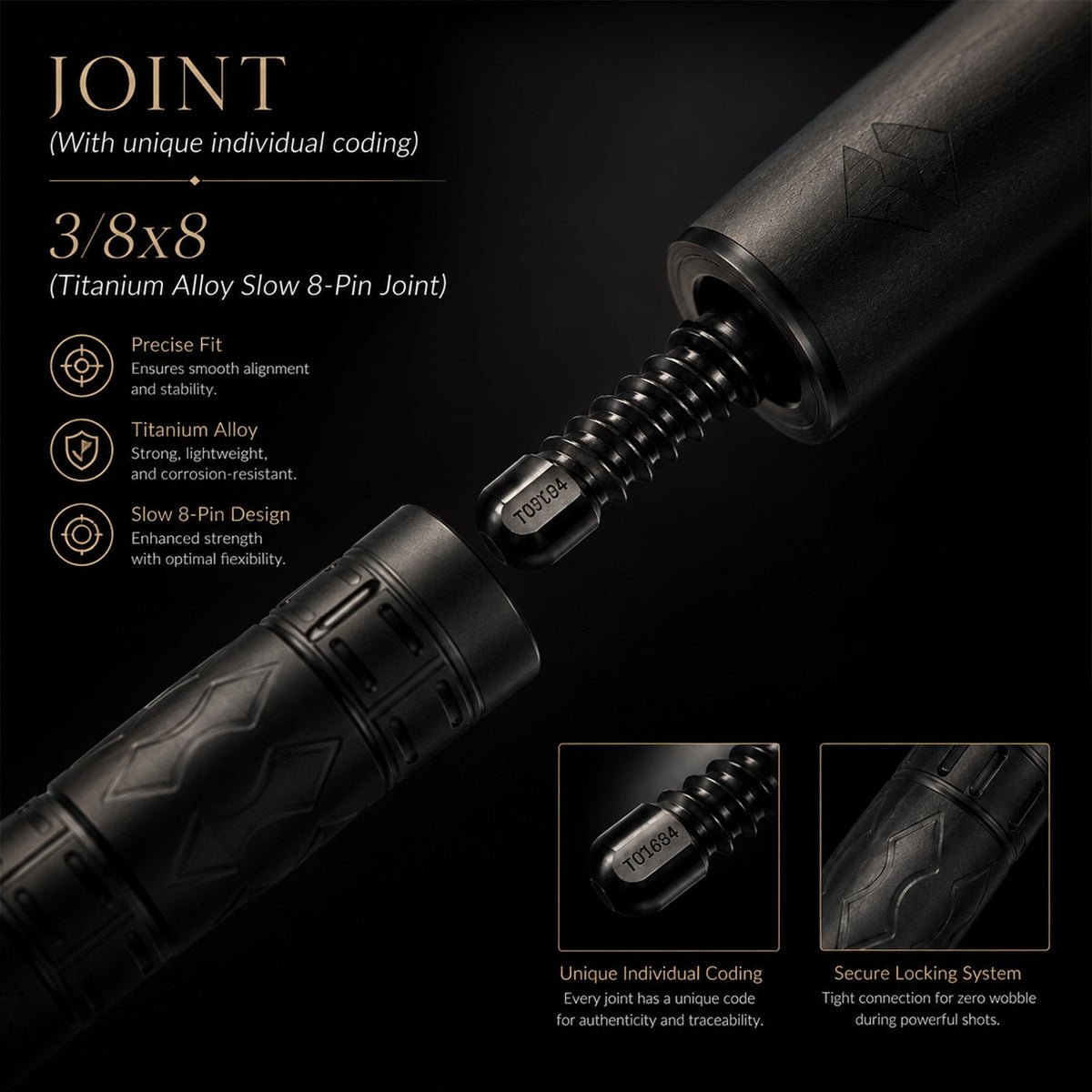 TRANSK Global Collector's Edition Metal Carbon Fiber Pool Cue - No.01, Only 10 Pieces Worldwide