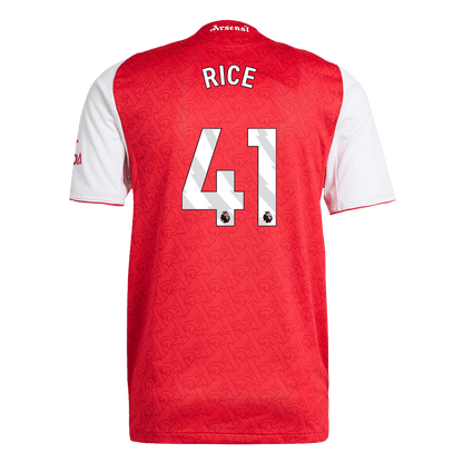 RICE #41 Mens Arsenal Home Jersey 2025/26 - Player Version (Slim Fit)